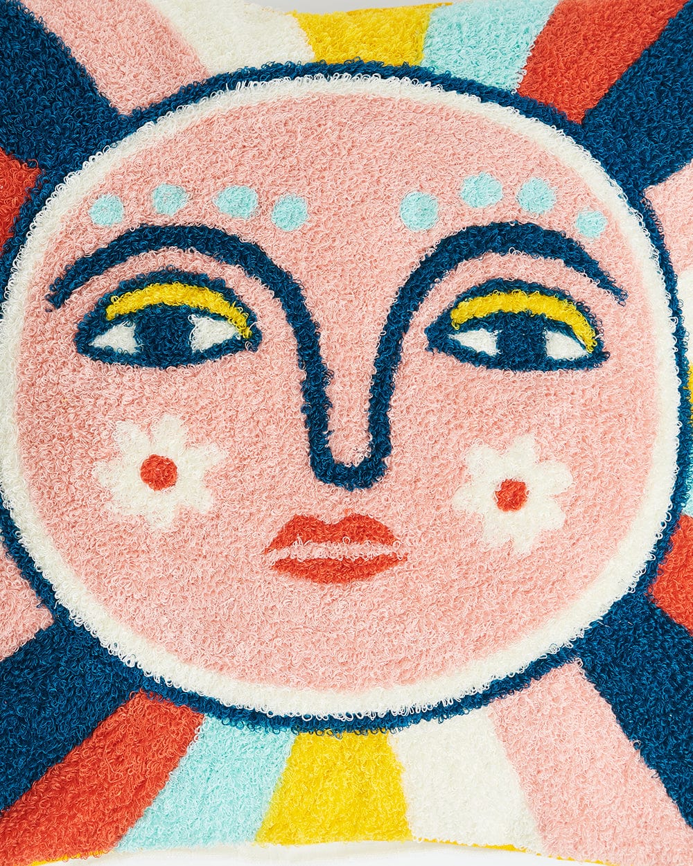 Chumbak Sunshine Embroidered Cushion-16”