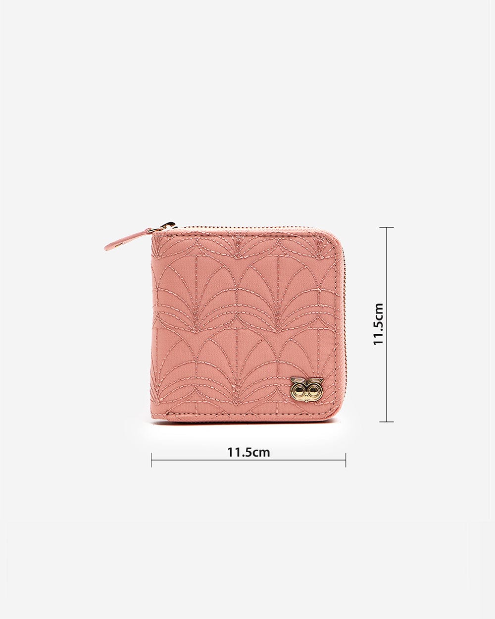 Chumbak Jungle Folk Quilted Mini Wallet-Rosy