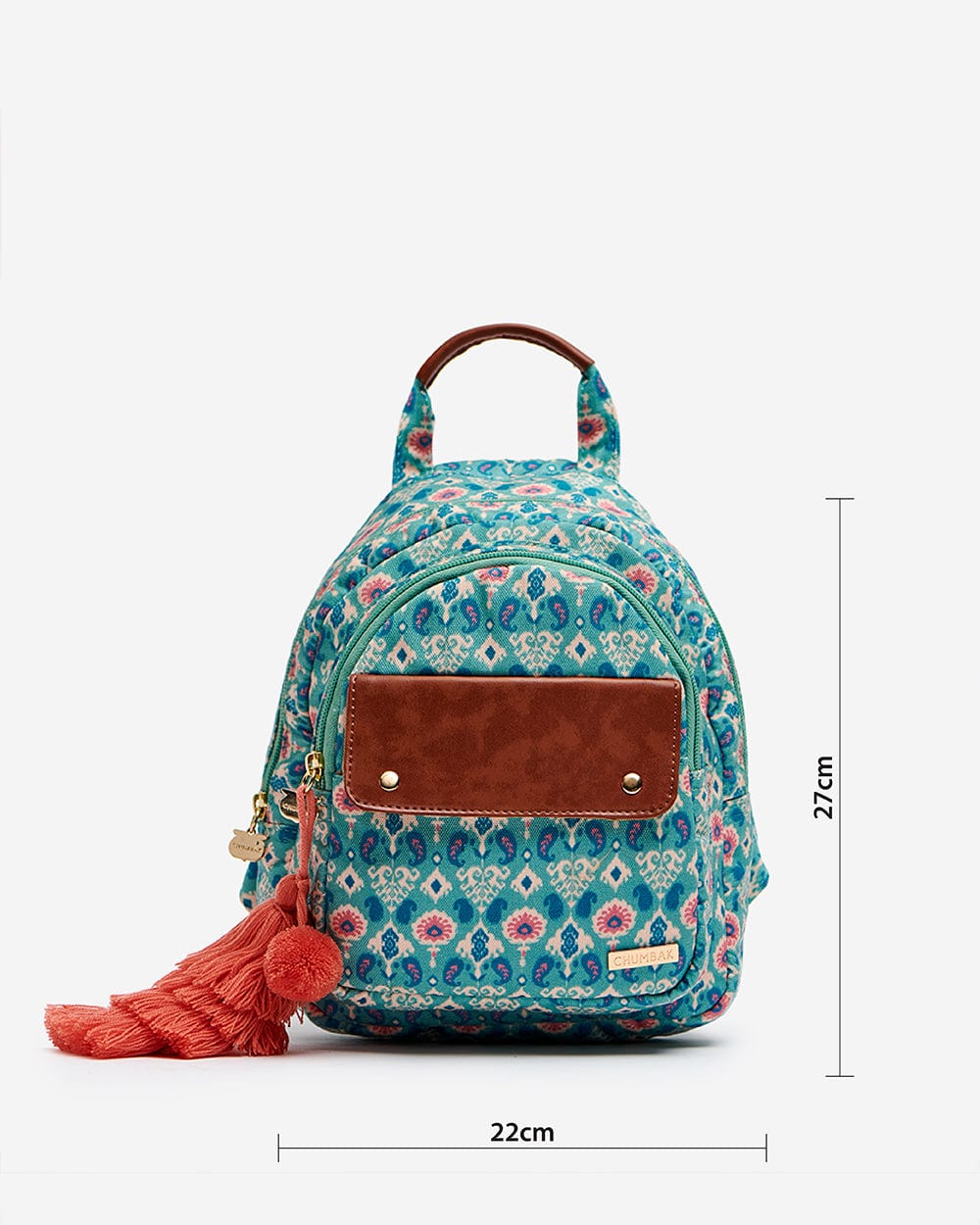 Chumbak Folk Art Ikkat Mini Backpack