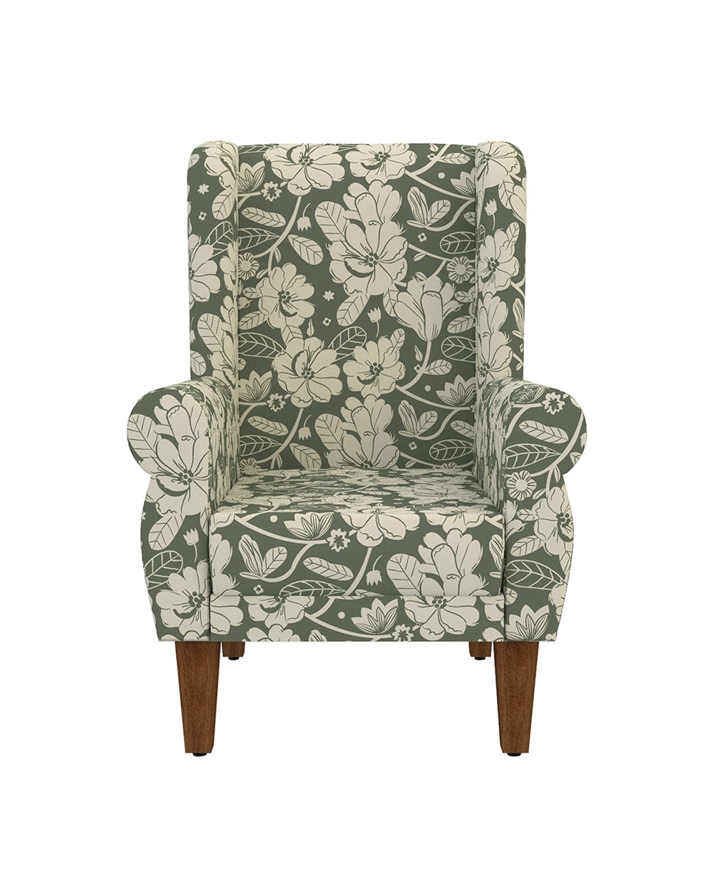 Chumbak Begum Wing Chair - Grey's Garden