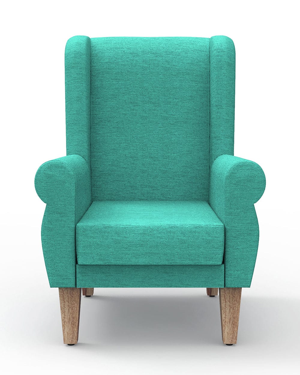 Chumbak Begum Wing Chair - Maldivian Teal