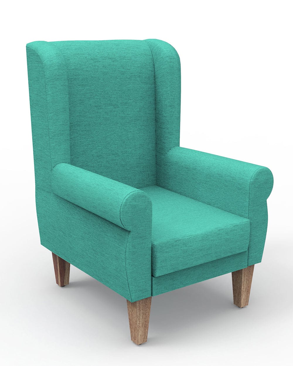 Chumbak Begum Wing Chair - Maldivian Teal