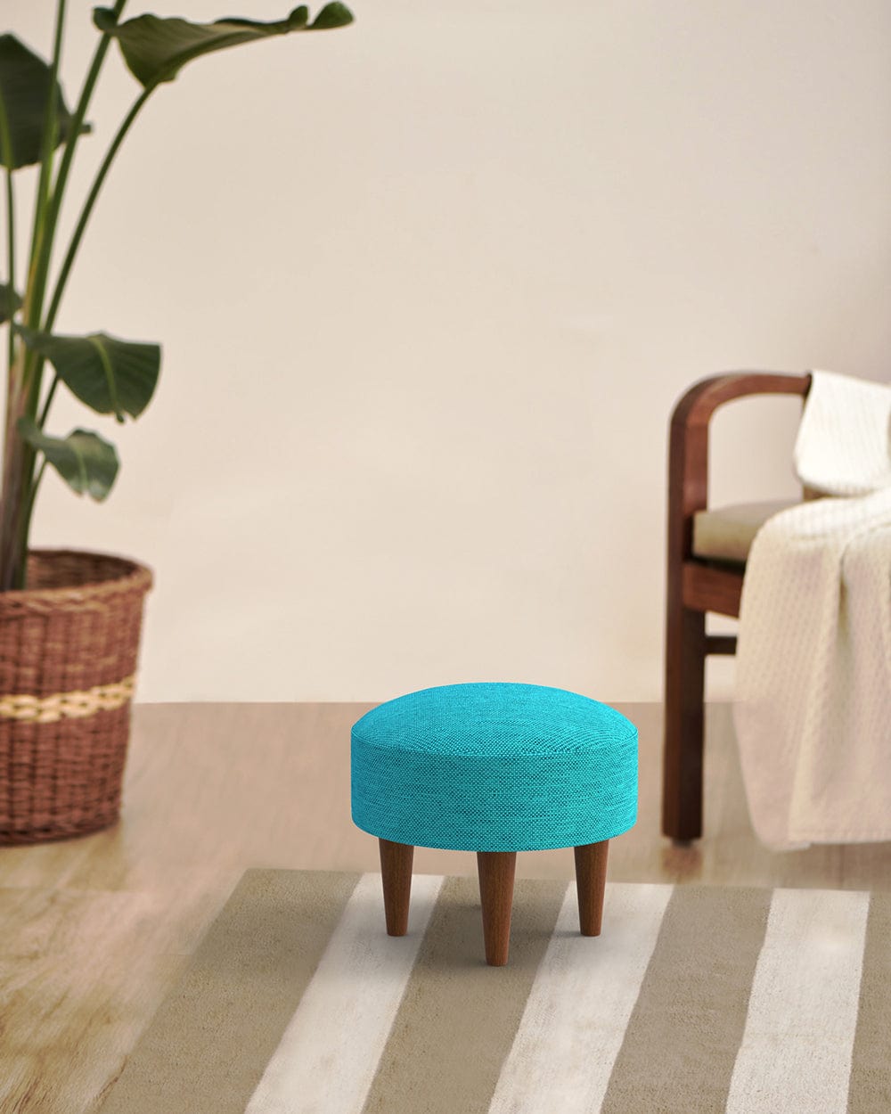 Chumbak Begum Foot Rest -Maldivian Teal