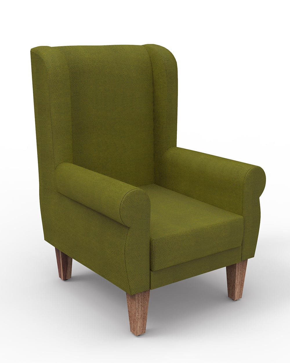 Chumbak Begum Wing Chair -Savanna Green