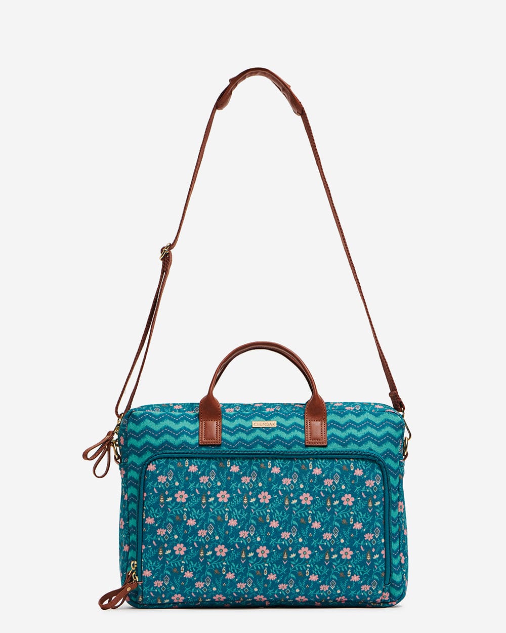 Chumbak Ocean Chevron Laptop Bag