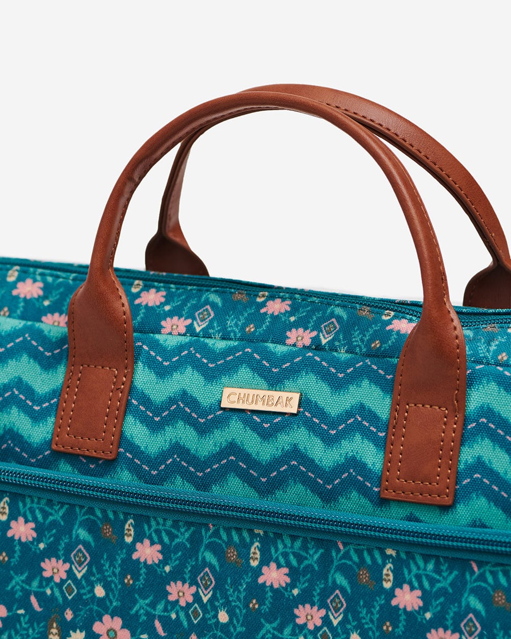 Chumbak Ocean Chevron Laptop Bag