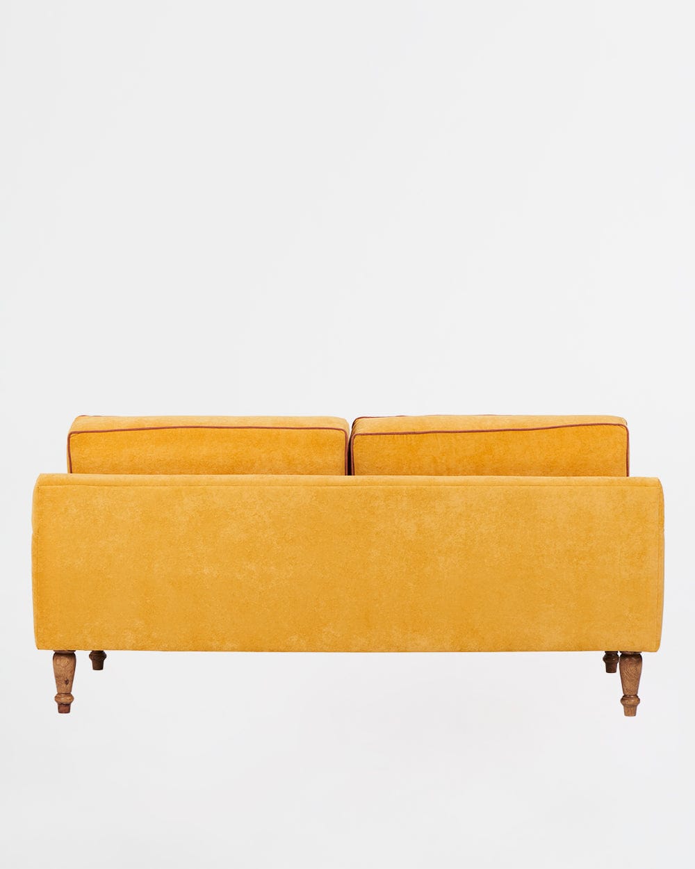 Chumbak Nawaab Couch - 3 Seater, Velvet Mustard