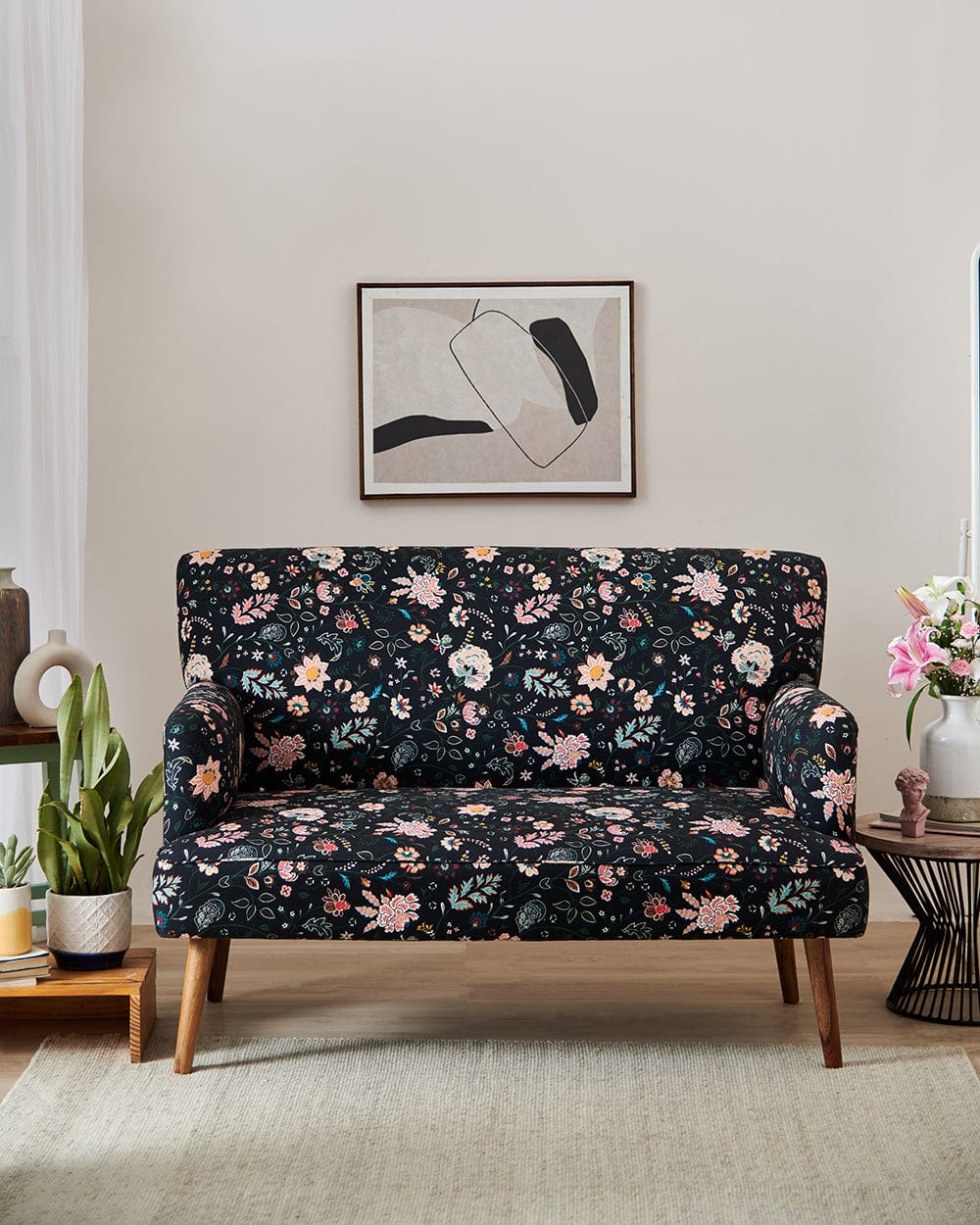 Chumbak Memsaab Loveseat-2 seater, Bohemian Paisley