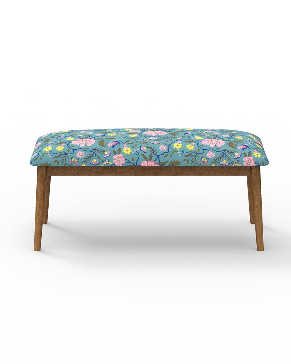 Chumbak Jodhpur Bench - Spring Bloom Teal