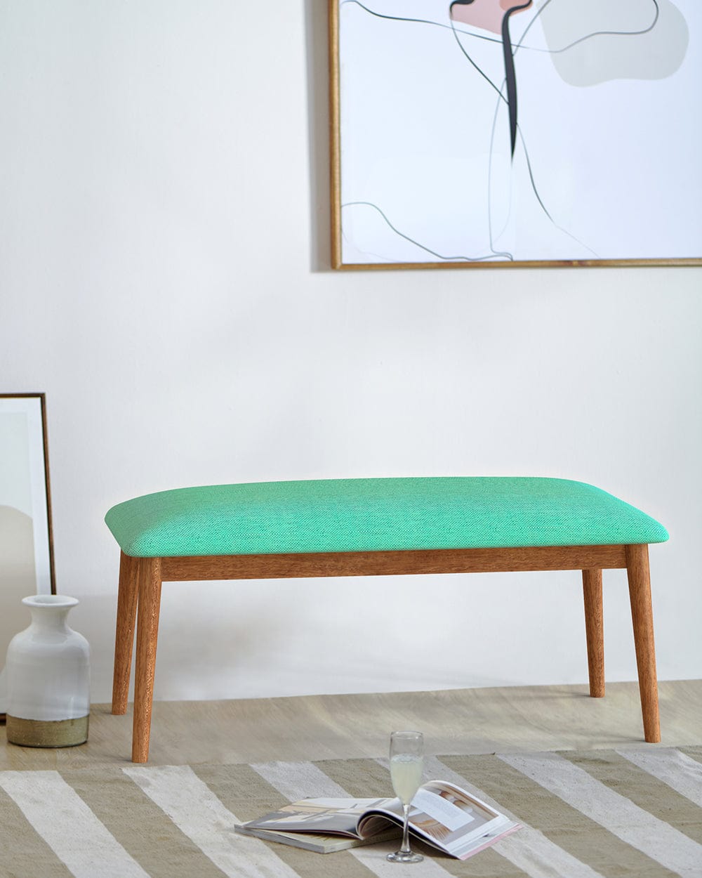 Chumbak Jodhpur Bench - Maldivian Teal