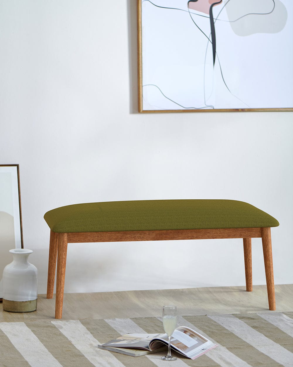 Chumbak Jodhpur Bench - Savanna Green