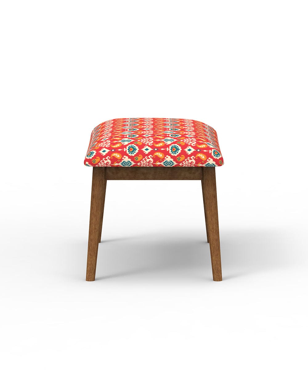 Chumbak Jodhpur Bench Small -Red Ikkat