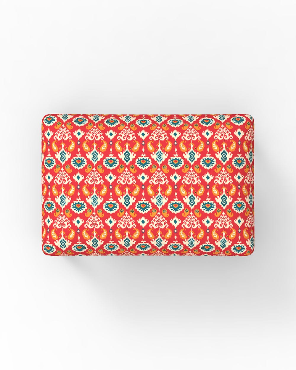 Chumbak Jodhpur Bench Small -Red Ikkat