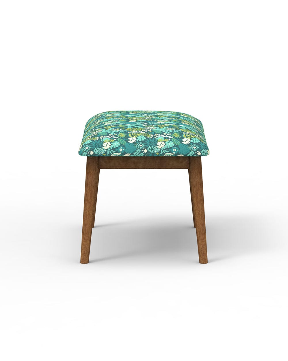 Chumbak Jodhpur Bench Small - Tropical Ikkat Green