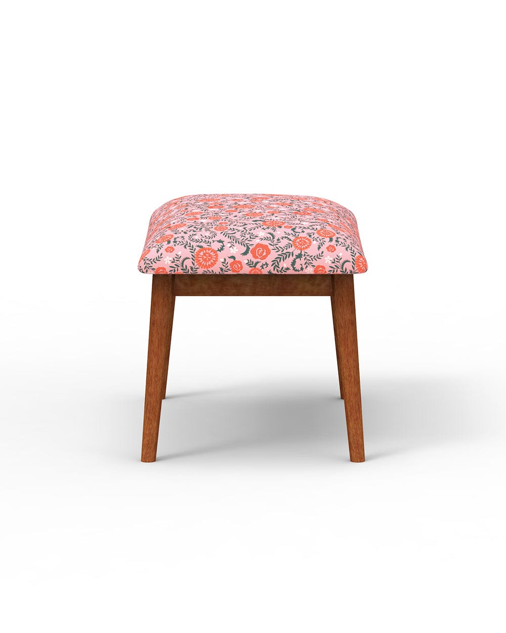 Chumbak Jodhpur Bench Small - Earthy Florals Peach