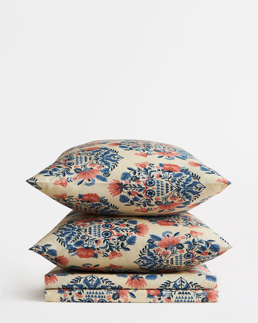 Chumbak TEAL by Chumbak Conifer Woods Owl bedsheet- Queen size, 136TC,Blue