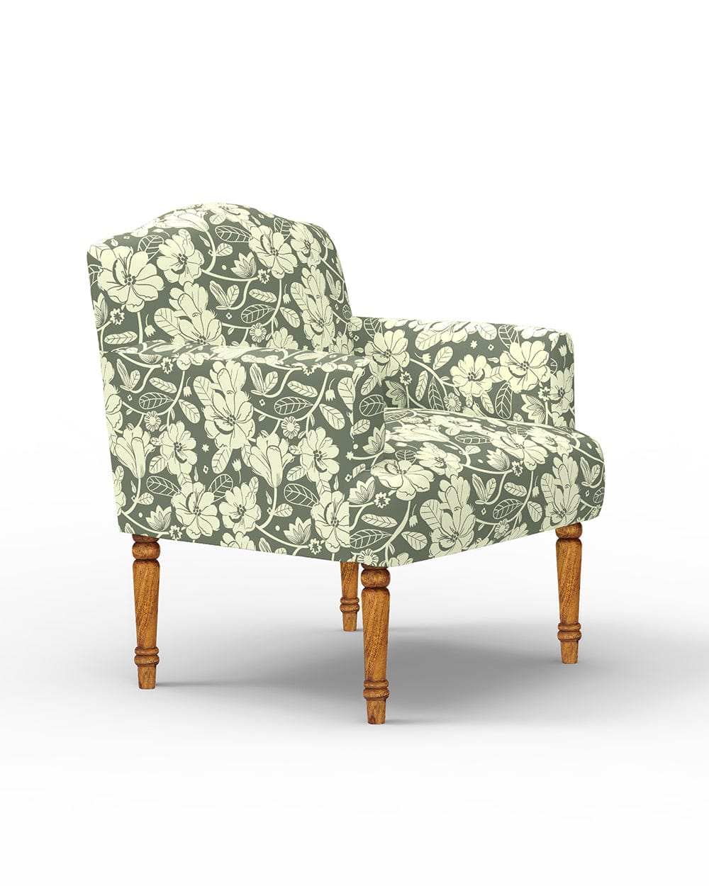 Chumbak Nawaab Arm Chair - Grey's Garden