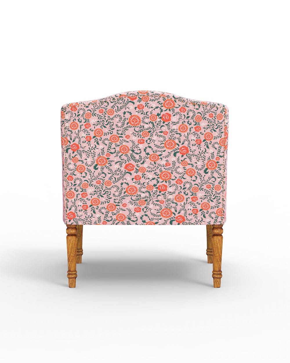 Chumbak Nawaab Arm Chair - Earthy Florals Peach