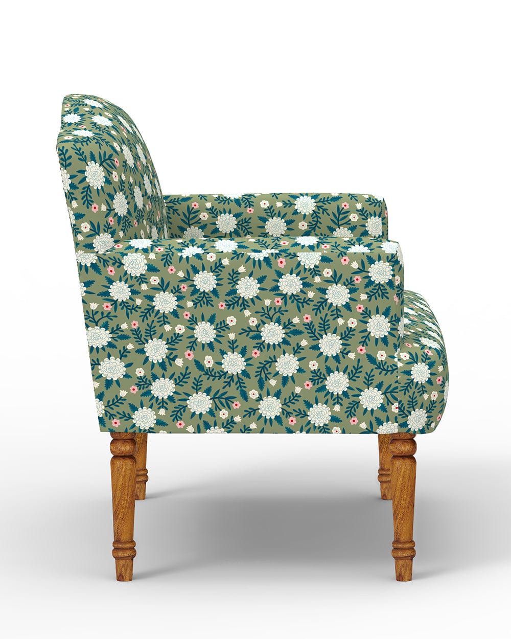 Chumbak Nawaab Arm Chair - Spring Marigold Green
