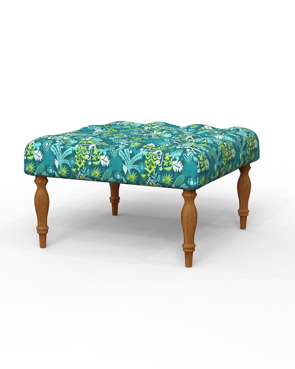 Chumbak English Ottoman - Tropical Ikkat