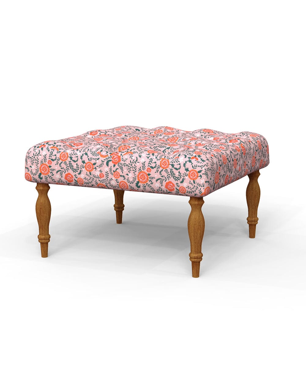 Chumbak English Ottoman - Earthy Florals