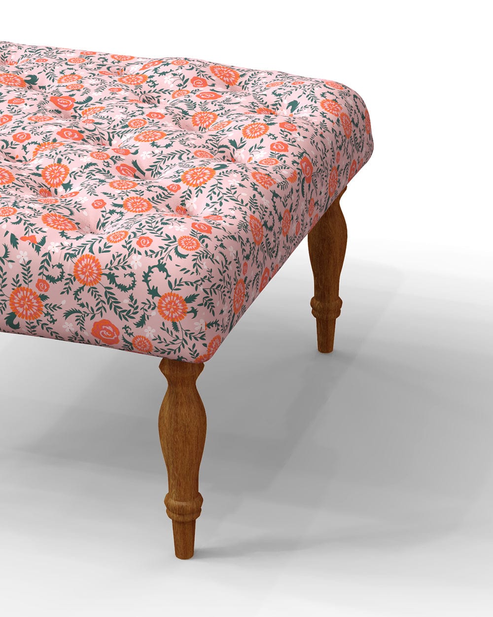 Chumbak English Ottoman - Earthy Florals