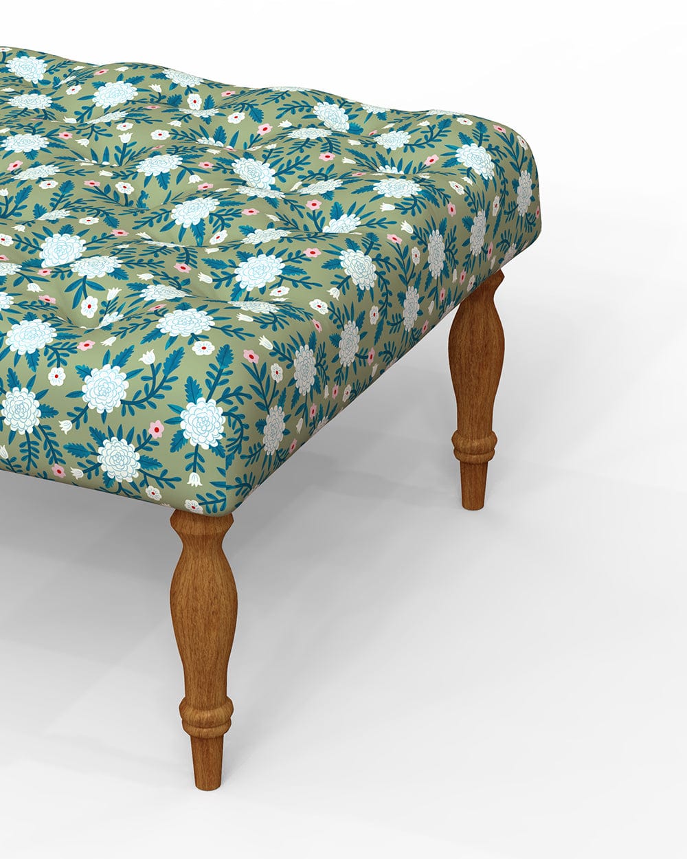Chumbak English Ottoman - Spring Marigold