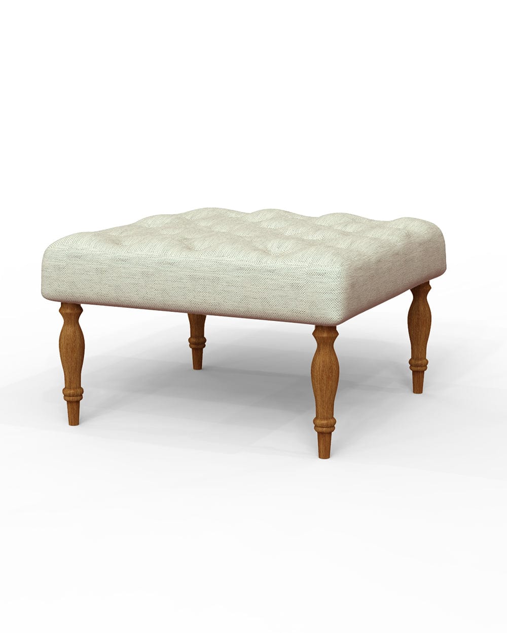 Chumbak English Ottoman - Srilanka Ivory