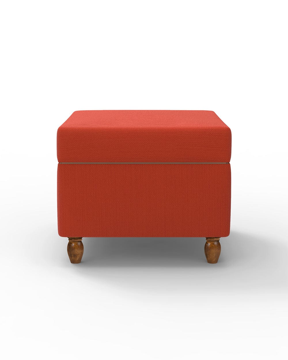 Chumbak Modern Trunk Storage Ottoman - Carribean Coral