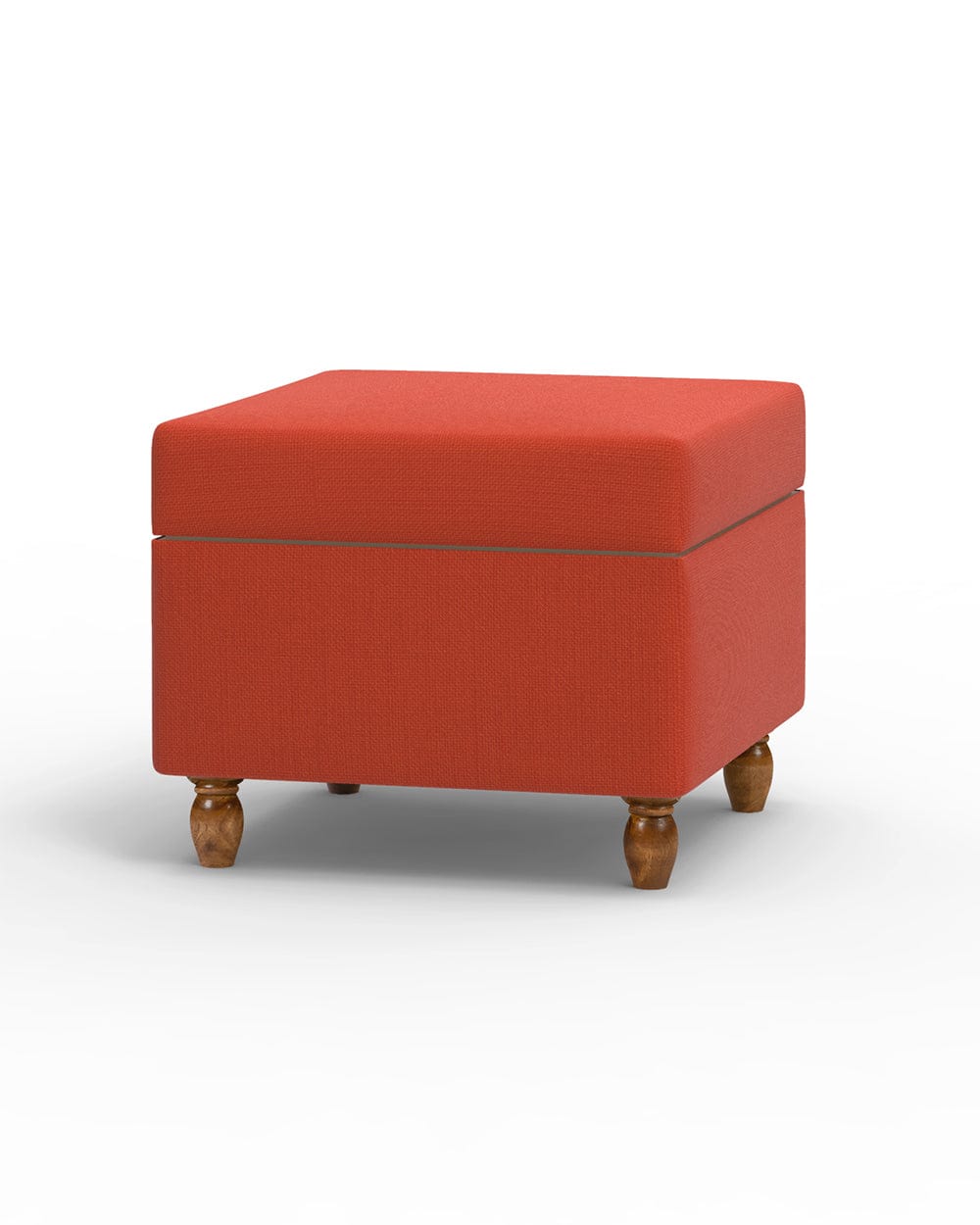 Chumbak Modern Trunk Storage Ottoman - Carribean Coral