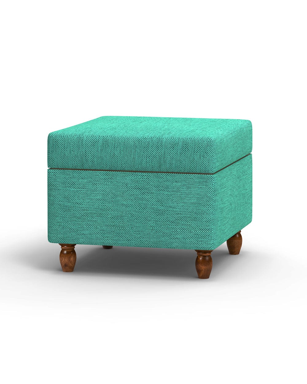 Chumbak Modern Trunk Storage Ottoman - Maldivian Teal