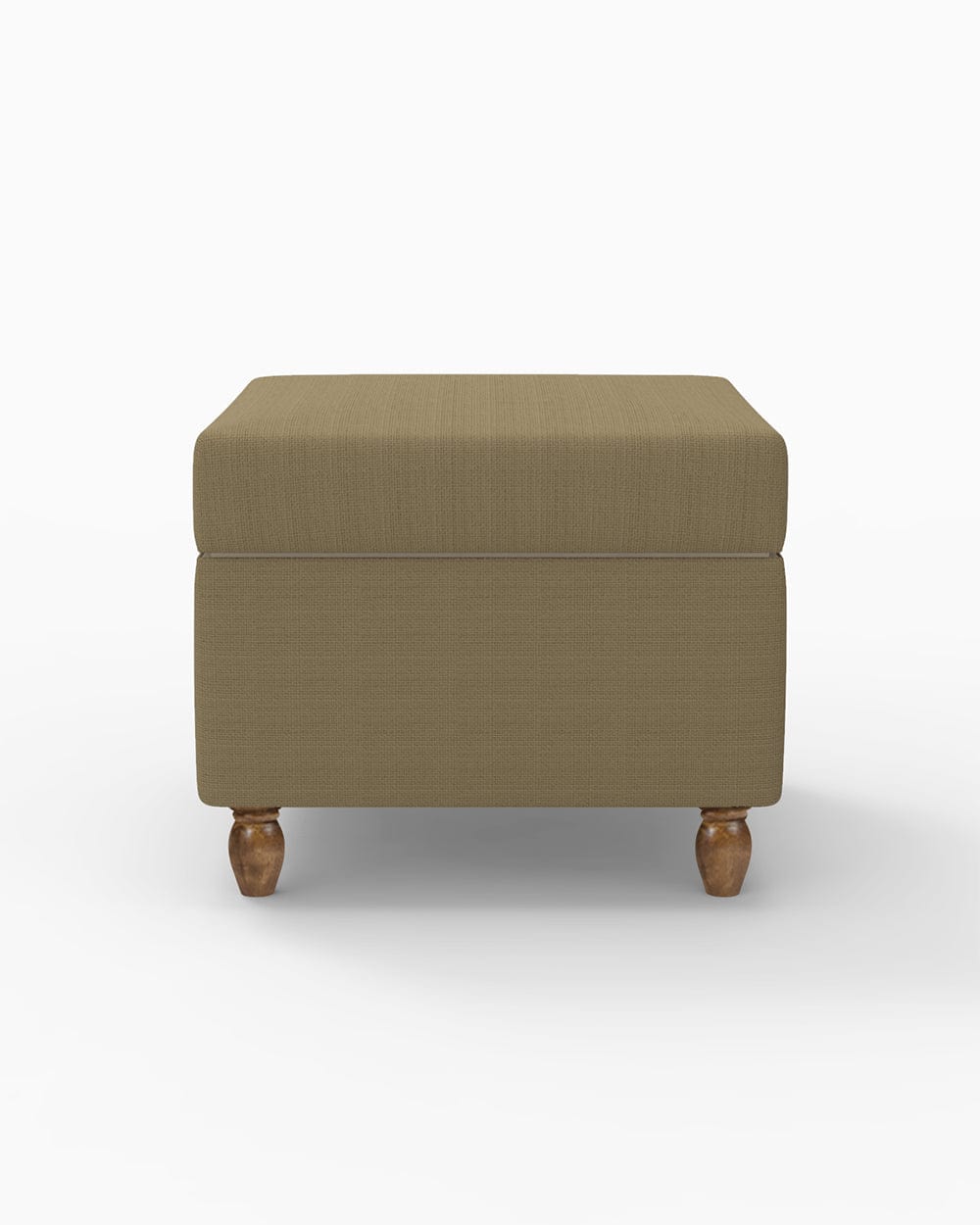 Chumbak Modern Trunk Storage Ottoman - Beach Beige