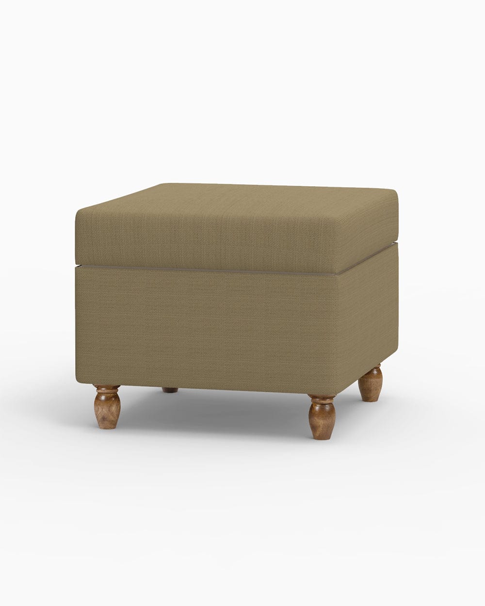 Chumbak Modern Trunk Storage Ottoman - Beach Beige