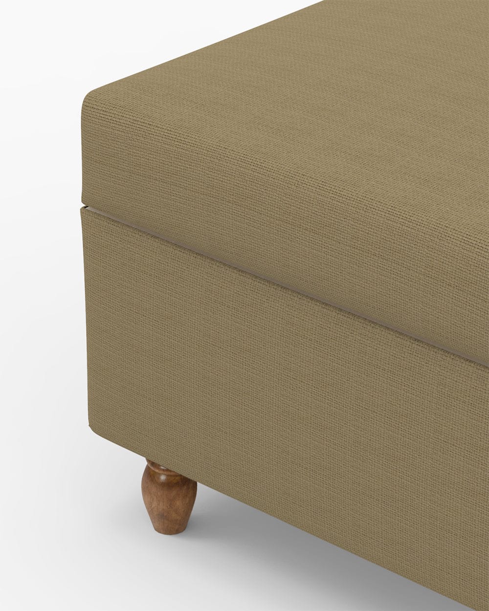 Chumbak Modern Trunk Storage Ottoman - Beach Beige