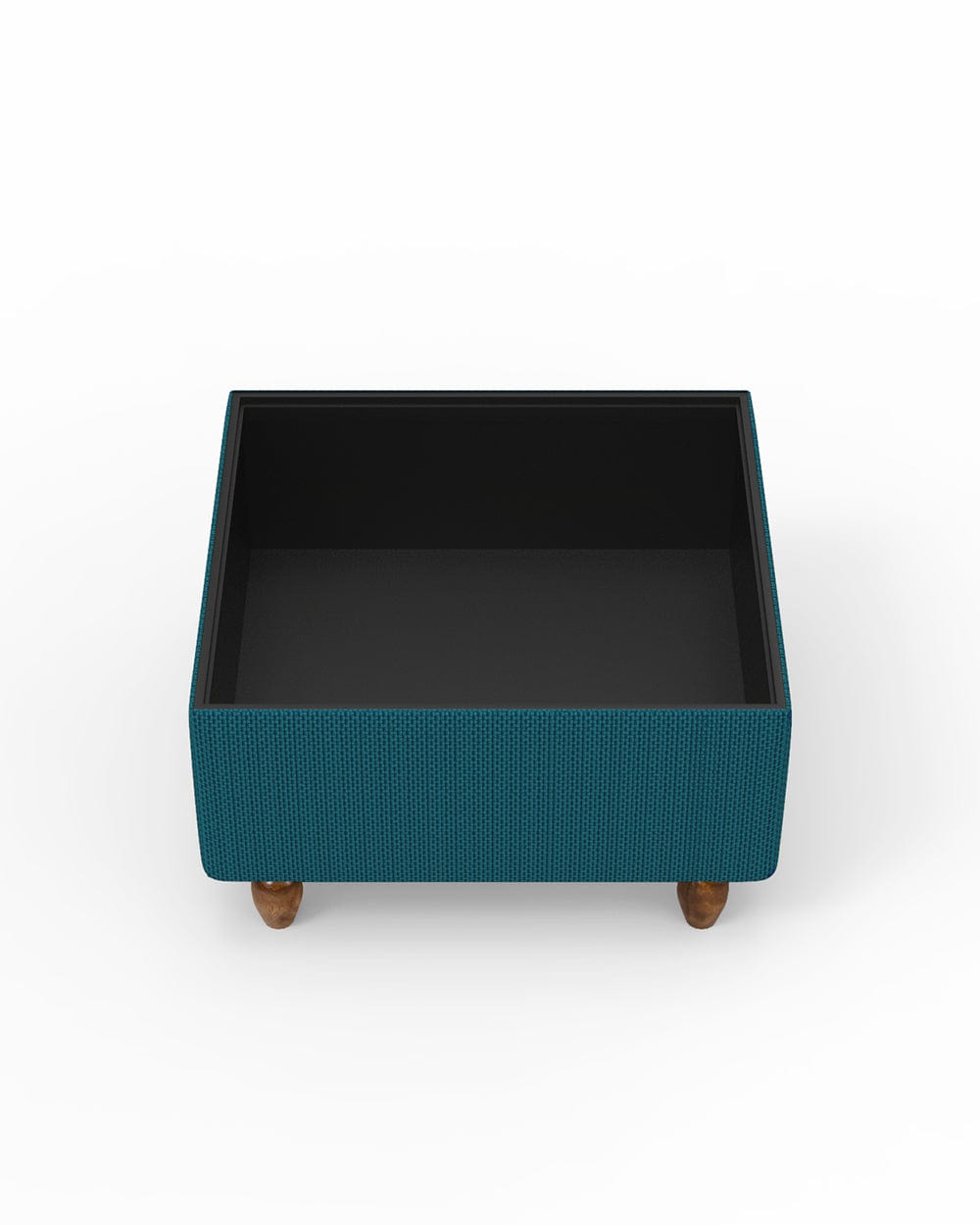 Chumbak Modern Trunk Storage Ottoman - Mediterranian Blue