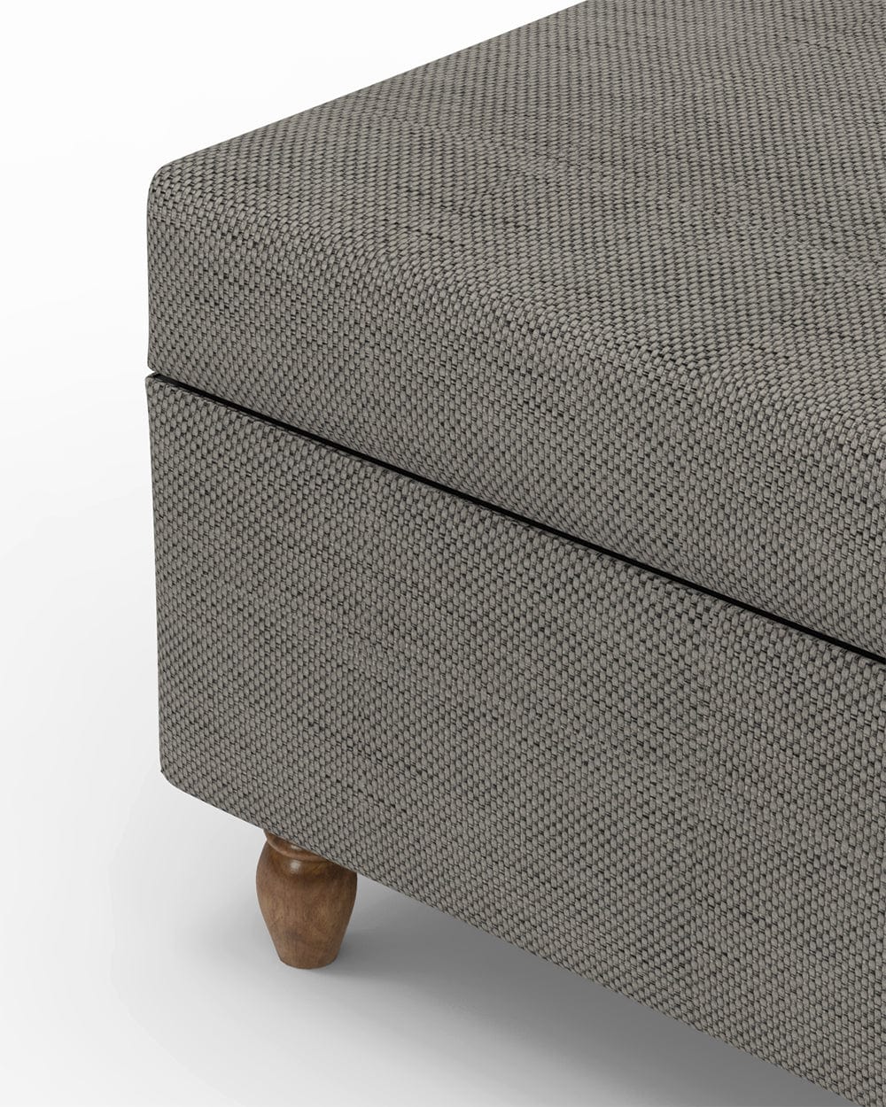 Chumbak Modern Trunk Storage Ottoman - Bangalore Grey