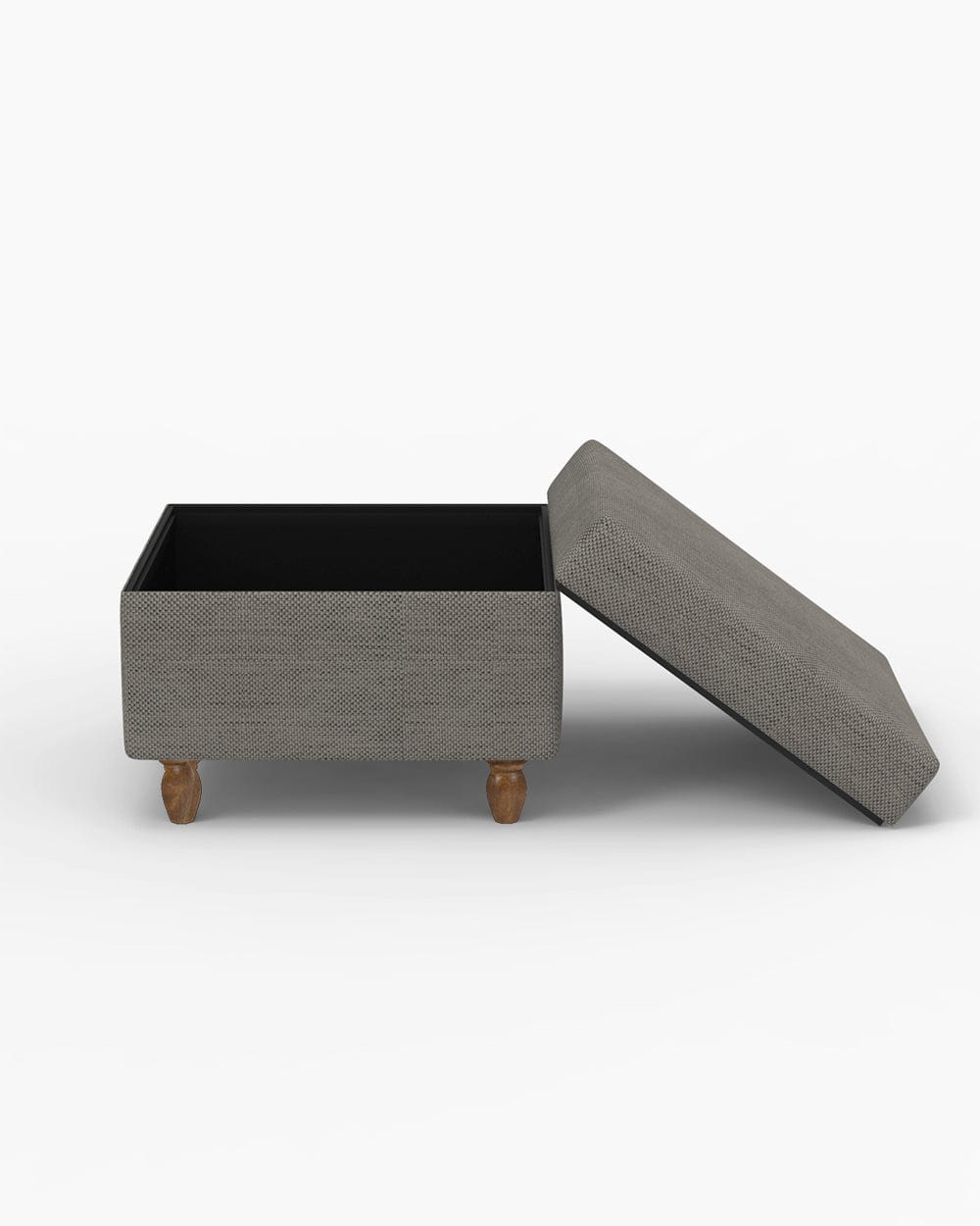 Chumbak Modern Trunk Storage Ottoman - Bangalore Grey