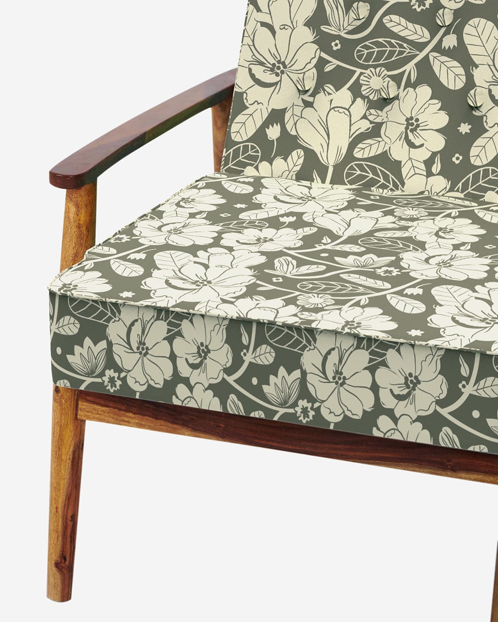 Chumbak Memsaab Arm Chair - Grey's Garden