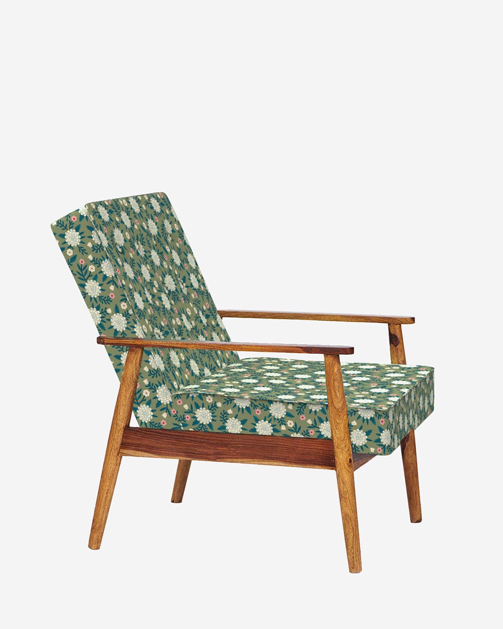 Chumbak Memsaab Arm Chair - Spring Marigold Green