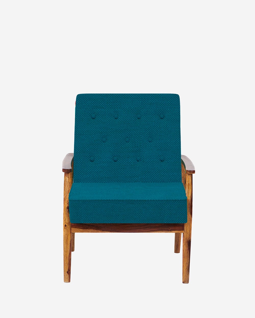 Chumbak Memsaab Arm Chair - Mediterranian Blue