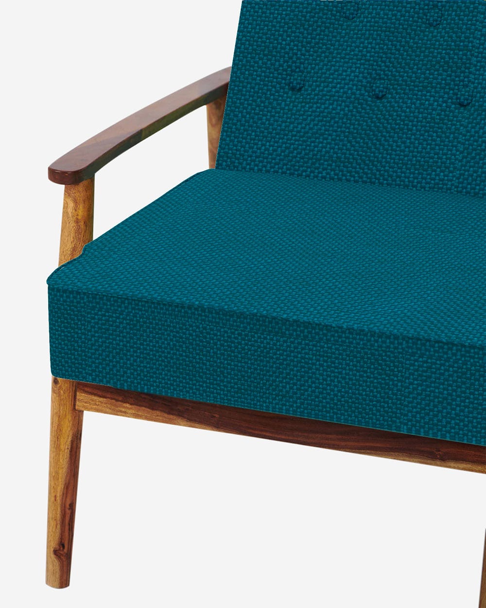 Chumbak Memsaab Arm Chair - Mediterranian Blue