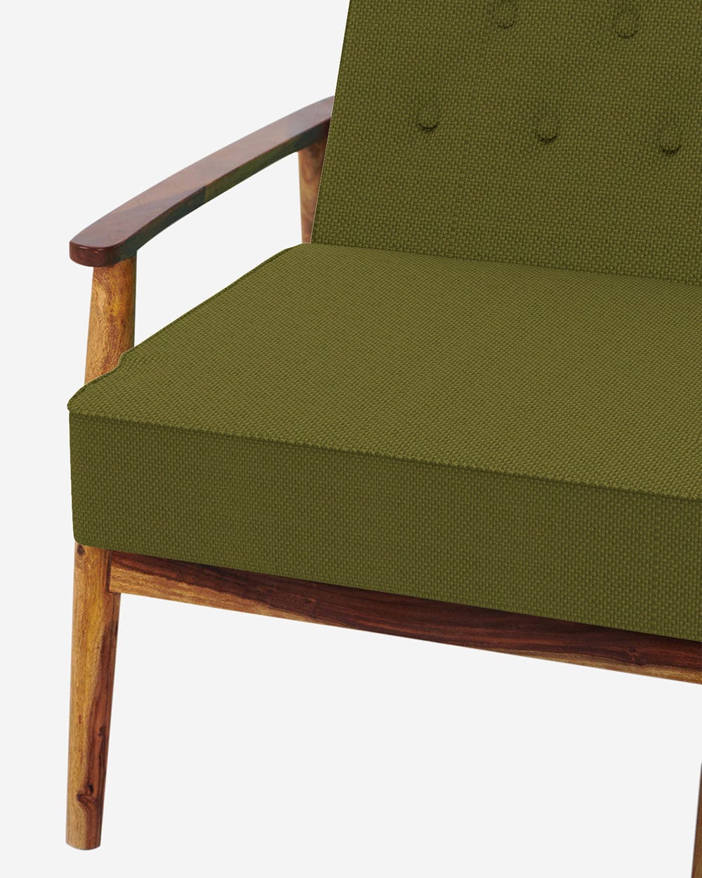 Chumbak Memsaab Arm Chair - Savanna Green