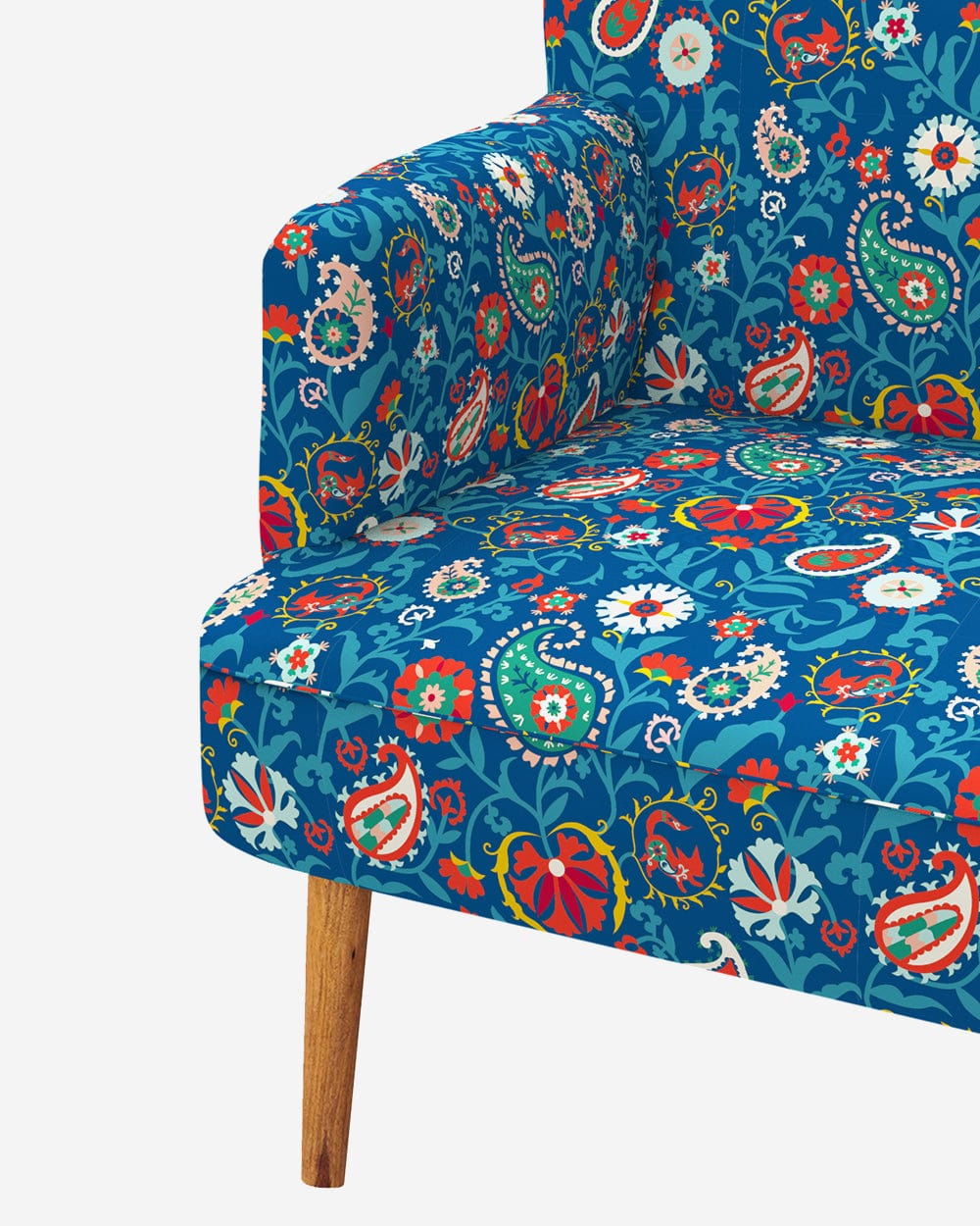Chumbak Jodhpur Love Seat - India Paisleys Blue