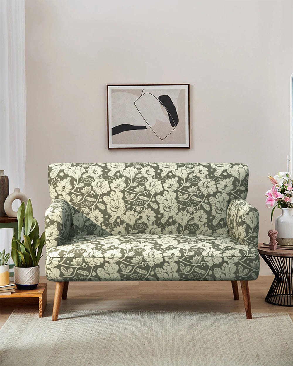 Chumbak Jodhpur Love Seat - Grey's Garden