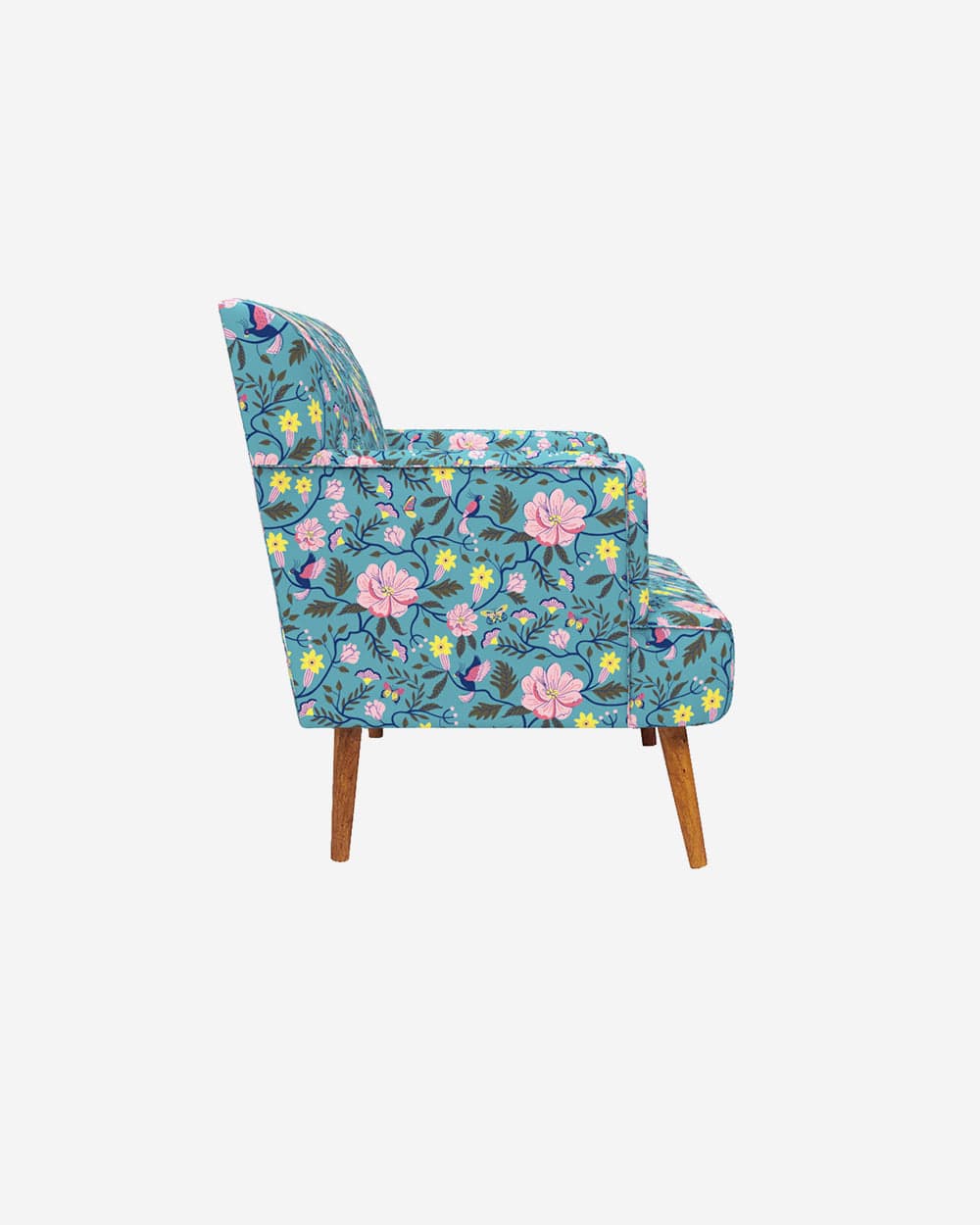 Chumbak Jodhpur Love Seat - Spring Bloom Teal