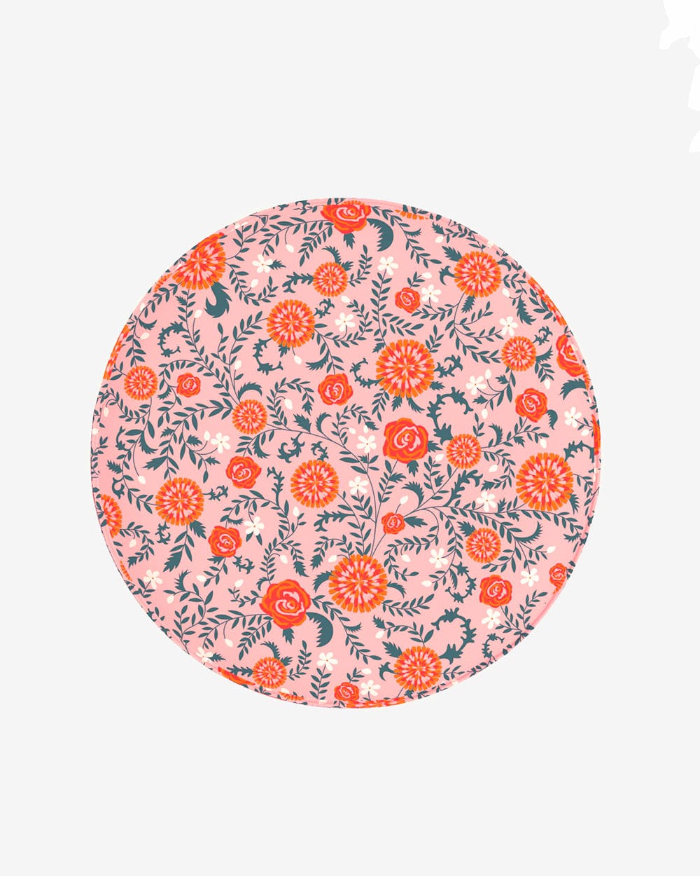 Chumbak English Cafe Stool - Earthy Florals Peach