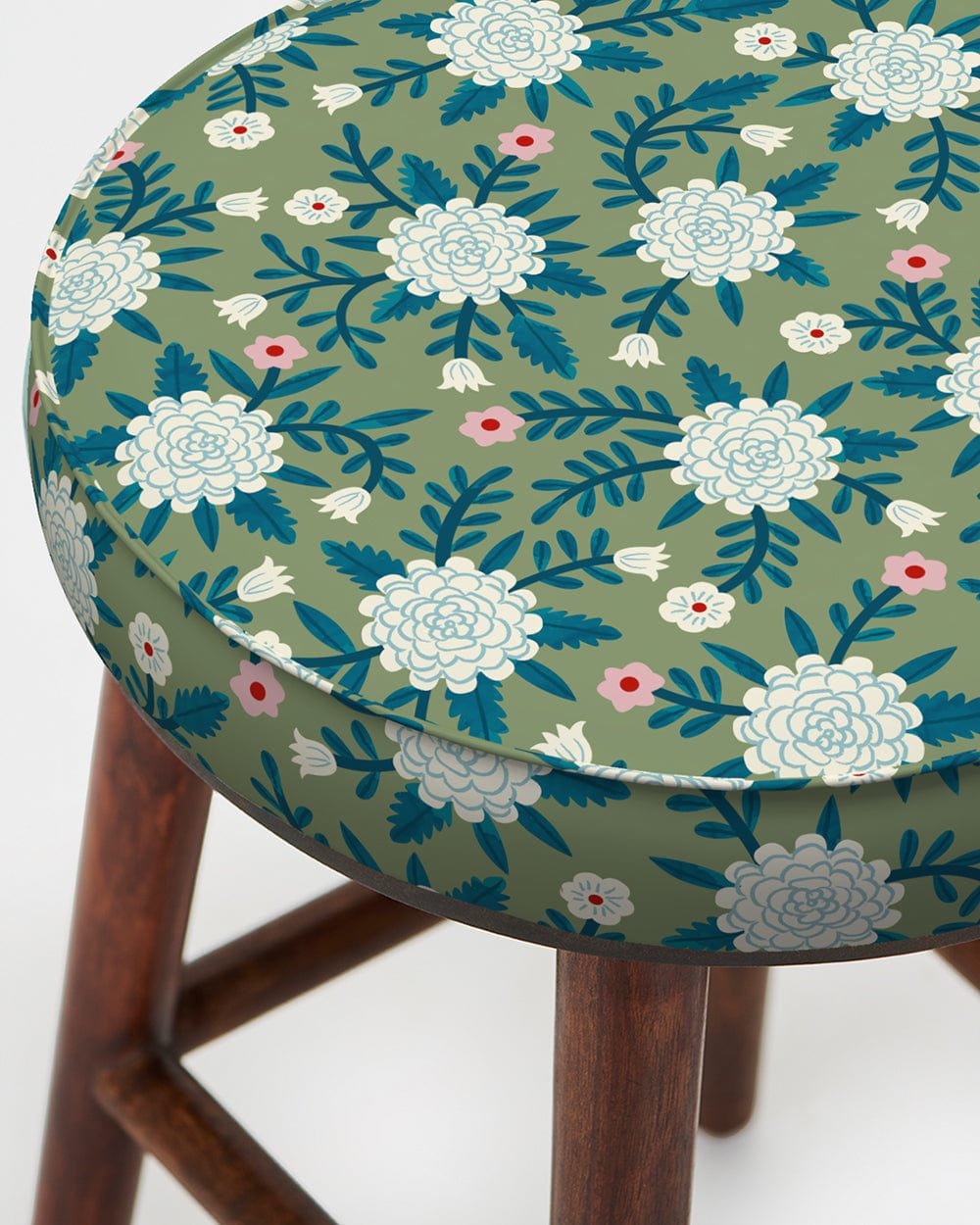 Chumbak English Cafe Stool - Spring Marigold Green