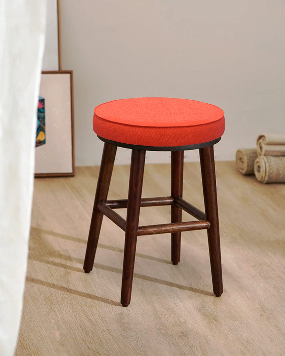 Chumbak English Cafe Stool - Carribean Coral