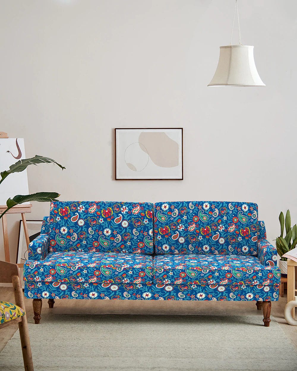 Chumbak Nawab Couch - India Paisleys Blue