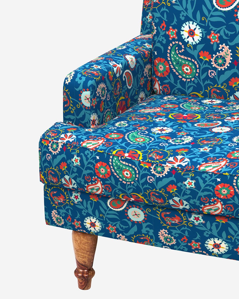 Chumbak Nawab Couch - India Paisleys Blue